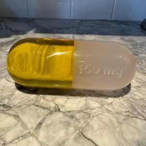 Jonathan Adler small yellow acrylic pill